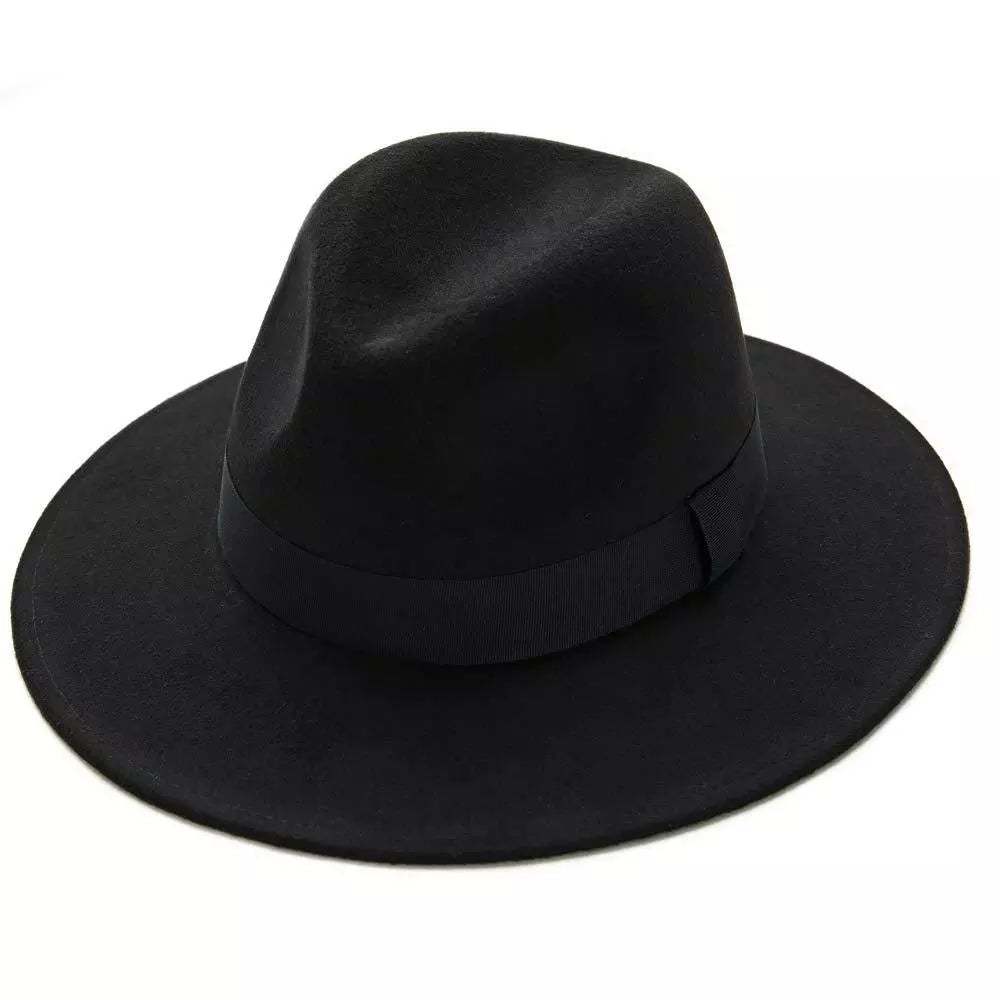 Black fedora hat unisex